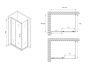 Душевой уголок 140x50 ABBER Schwarzer Diamant AG301405-S505 профиль хром стекло прозрачное Душевой уголок 140x50 ABBER Schwarzer Diamant AG301405-S505 профиль хром стекло прозрачное