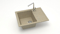 Мойка для кухни Santegro 60 см SZ150-575/Q5 бежевая матовая