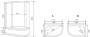 Душевая кабина 120x80x218 Timo TE-0720P L Душевая кабина 120x80x218 Timo TE-0720P L