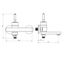 Смеситель для ванны Damixa Arc 291000200 никель матовый