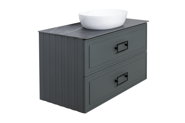 Тумба под раковину La Fenice Cubo Grigio TWIN серый 100 FNC-01-CUB-G-100-2 Тумба под раковину La Fenice Cubo Grigio TWIN серый 100 FNC-01-CUB-G-100-2
