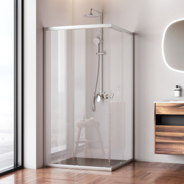 Душевой уголок AM.PM Sunny 100x190x100 W87G-403-100100-MT профиль хром