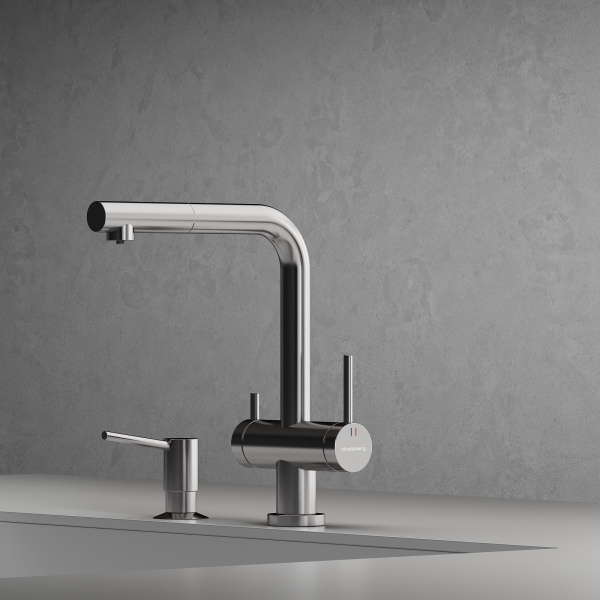 Смеситель для кухонной мойки Abelsberg Pura OTF70709CH хром глянцевый