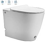 Унитаз приставной Ceruttispa Barbaria CT7264 с импульсным смывом с микролифтом