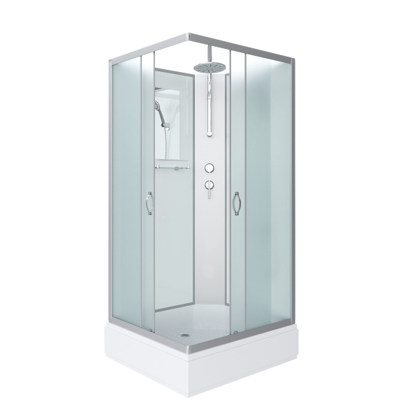 Душевая кабина 90x70 Niagara Classic NG-33974-14QBKT средний поддон стекло матовое Душевая кабина 90x70 Niagara Classic NG-33974-14QBKT средний поддон стекло матовое