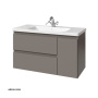 Тумба с раковиной Caprigo Forte 100 см 36115R-SF025 подвесная серая