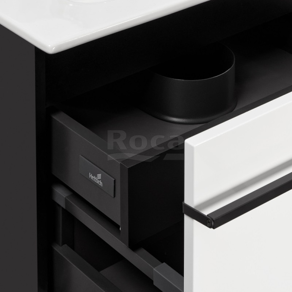 Тумба под раковину Roca Aneto 80 см 7.8574.3.080.6 подвесная белая