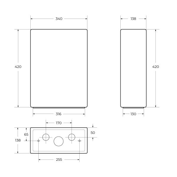 Бачок Cezares Lux CZR-158-T