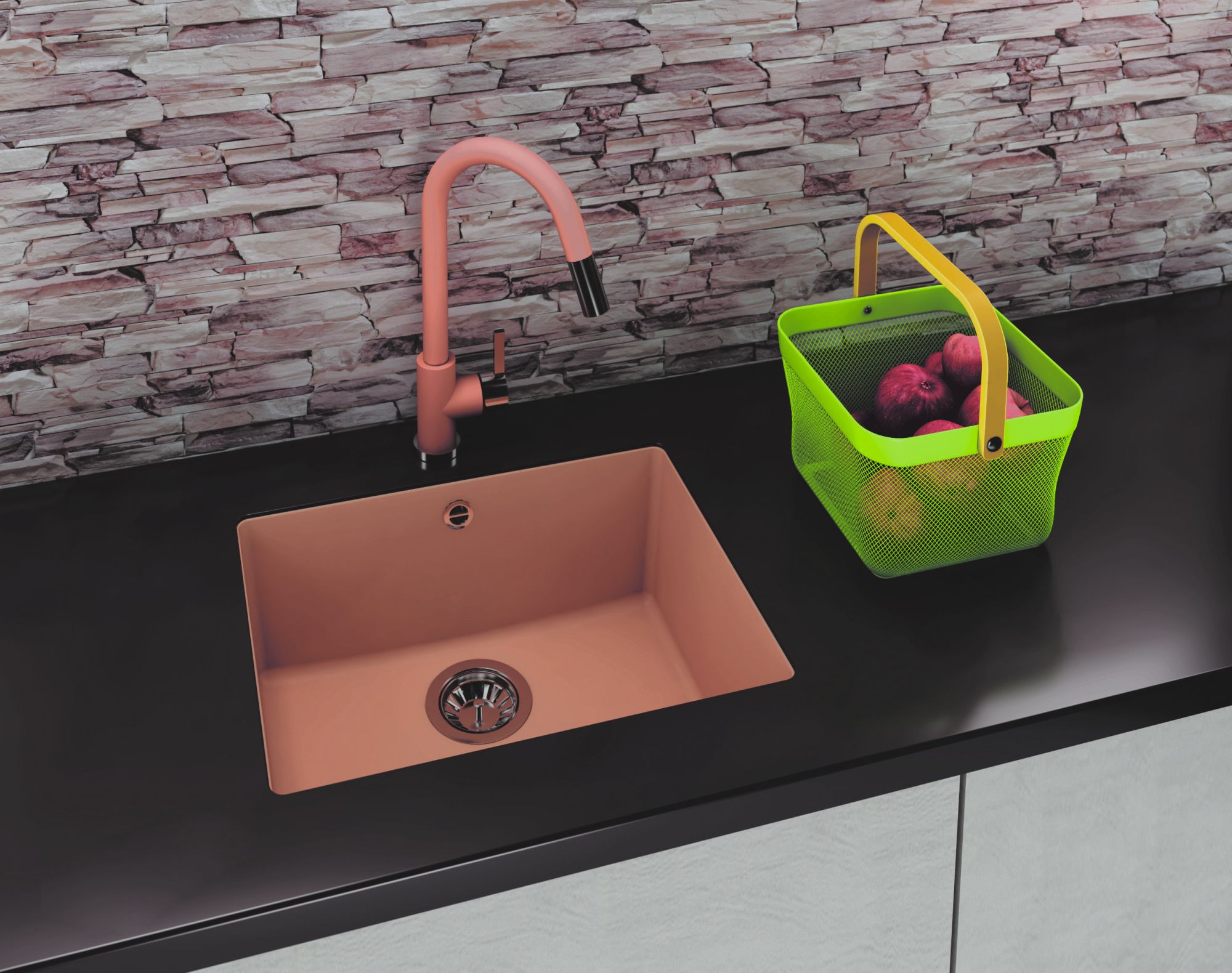 Кухонная мойка подстольная 54x42 Florentina 24.050.D0500.201 Жасмин