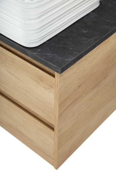 Столешница Belbagno 90 см KEP-90-MNO-W0 под раковину marmo nero opaco