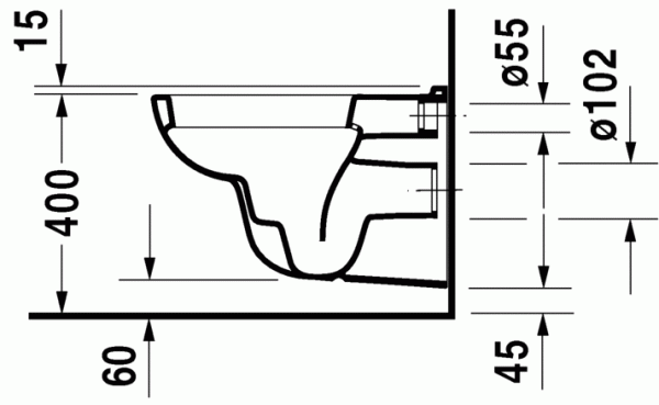 Унитаз подвесной DURAVIT D-Code 25350900002 Унитаз подвесной DURAVIT D-Code 25350900002