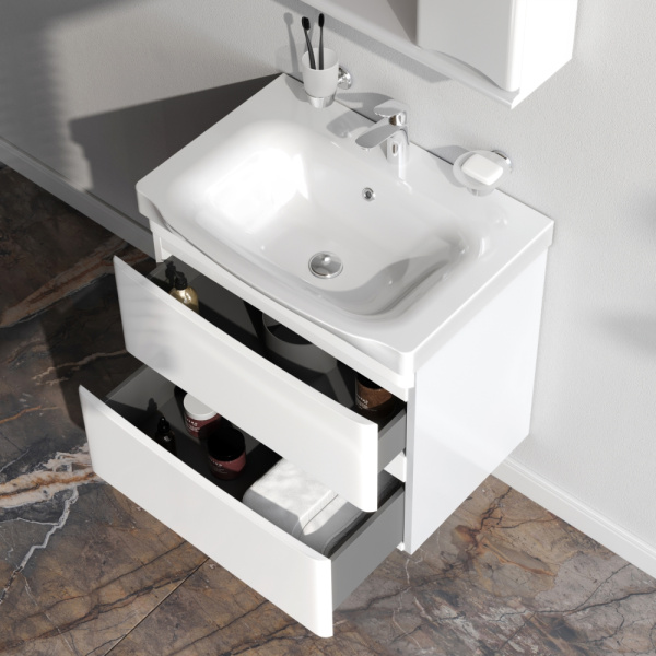 Тумба под раковину Am.Pm Like 65 см M80FHX0652WG подвесная белая