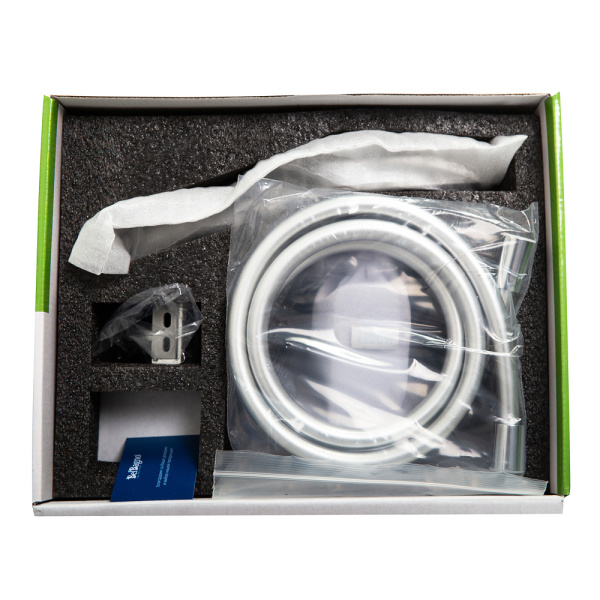 Смеситель для ванны с ручным душем, шлангом и держателем BelBagno Due DUE-VASM-CRM хром глянцевый