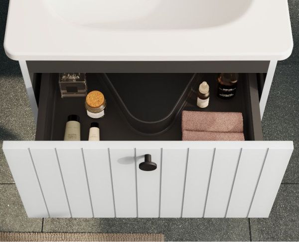 Модуль с круглой раковиной 47х60х67 см VitrA Root Groove 69415 матовый белый Модуль с круглой раковиной 47х60х67 см VitrA Root Groove 69415 матовый белый