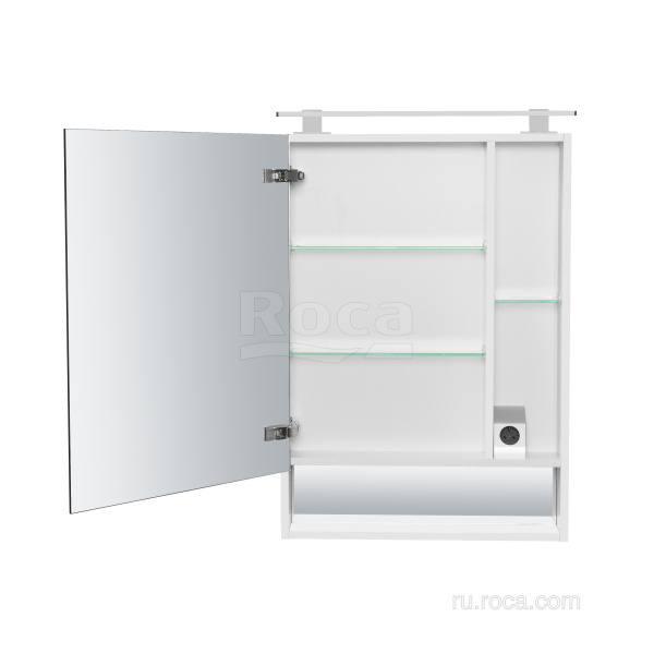 Зеркальный шкаф Roca The Gap 60 белый глянец ZRU9302885 Зеркальный шкаф Roca The Gap 60 белый глянец ZRU9302885