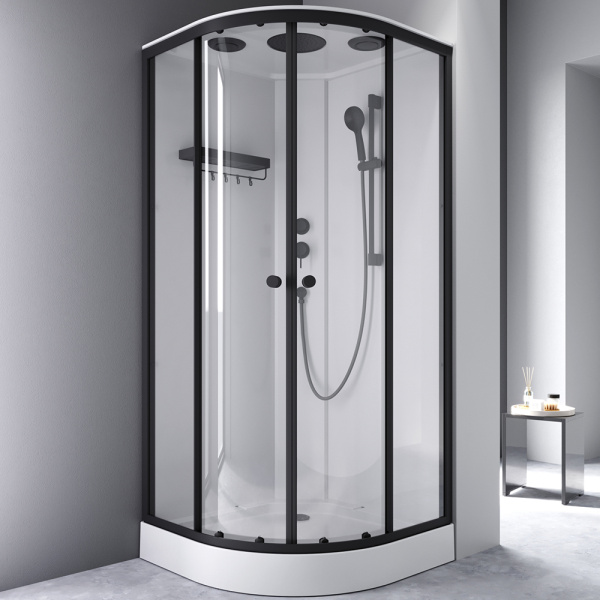 Душевая кабина AM.PM X-Joy 90x90 W94C-401-090BT профиль черный