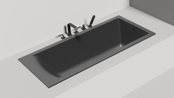 Ванна из литьевого камня Salini Cascata 170х75 104313G белая глянцевая