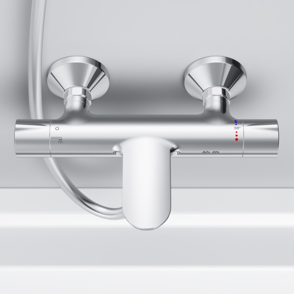 Смеситель для ванны с термостатом Am.Pm Like F8050000 хром глянцевый