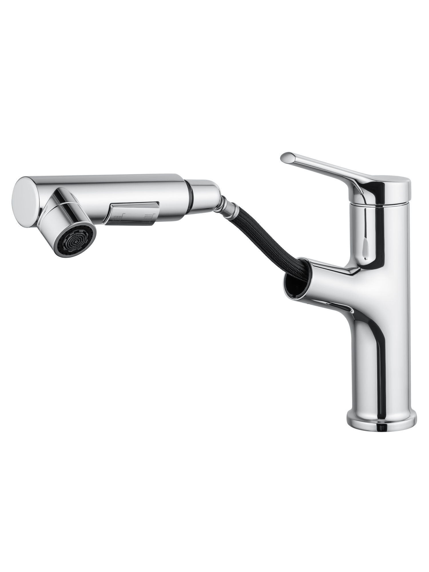 Смеситель для раковины с гигиеническим душем Wonzon & Woghand WW-A40862-CR хром глянцевый