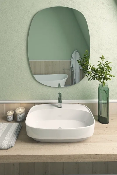 Раковина накладная Caprigo Купер 650 65 см белая