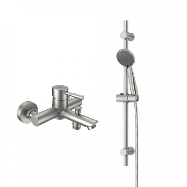 Смеситель для ванны Dorff Logic NEW D0103030SS нержавеющая сталь матовый