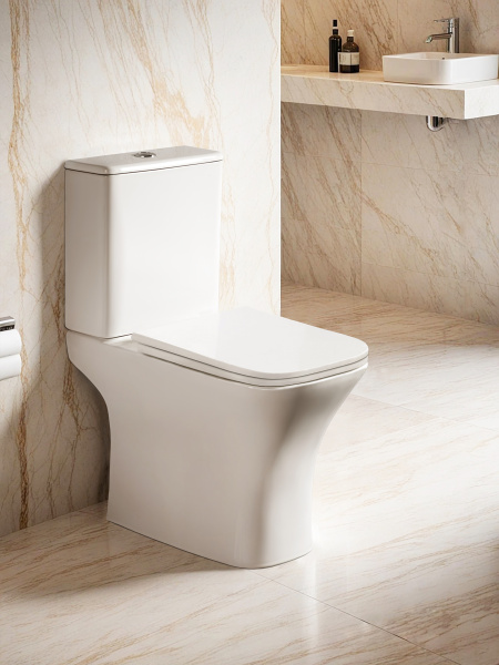 Унитаз-компакт Ceruttispa Vettore CT7192 безободковый с микролифтом