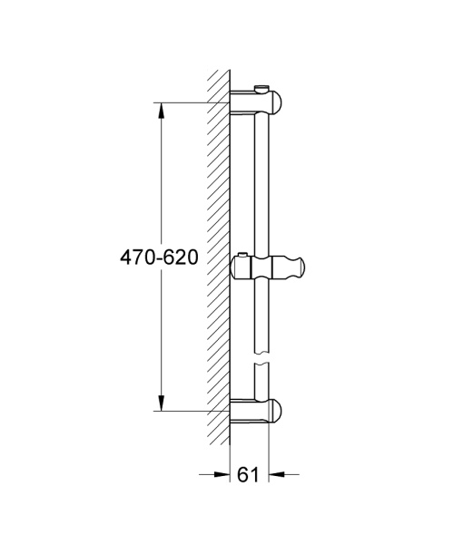 Душевая штанга  Grohe Euphoria 27499000 хром Душевая штанга  Grohe Euphoria 27499000 хром
