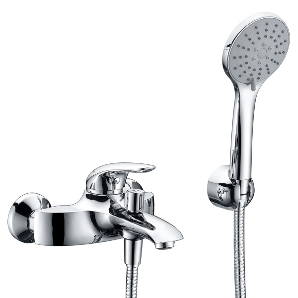 Смеситель для ванны с душевым гарнитуром WasserKRAFT Rossel 2801 хром глянцевый