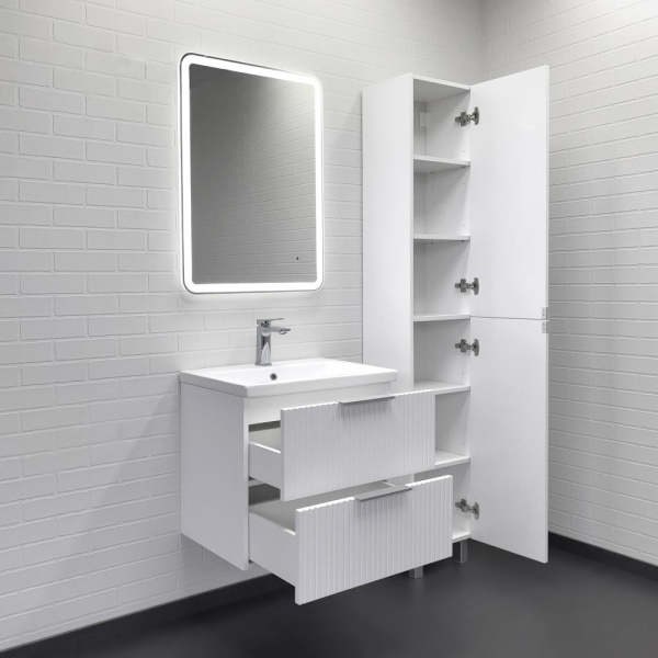 Тумба с раковиной Comforty Лима 60 см 00-00019210 подвесная белая