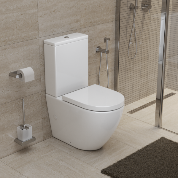 Чаша унитаза безободковая со смывом  BelBagno SFERA-R BB2141CP-TOR Чаша унитаза безободковая со смывом  BelBagno SFERA-R BB2141CP-TOR