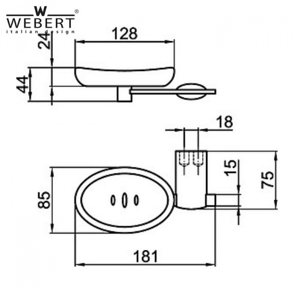 Мыльница Webert Aria AI500101015 Мыльница Webert Aria AI500101015