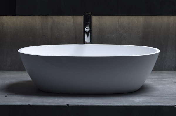 Раковина накладная Salini Callista 55 см 1101206SM белая