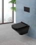 Унитаз подвесной безободковый  BelBagno SELA BB3201CHR-MB черный матовый Унитаз подвесной безободковый  BelBagno SELA BB3201CHR-MB черный матовый