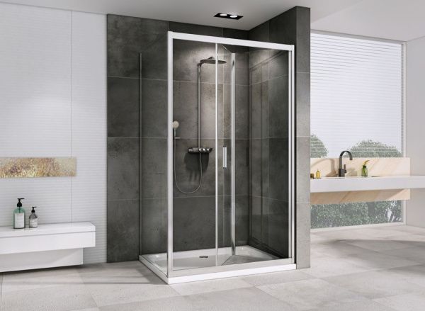 Душевой уголок 90x100 ABBER Sonnenstrand AG07090-S100 профиль хром стекло прозрачное Душевой уголок 90x100 ABBER Sonnenstrand AG07090-S100 профиль хром стекло прозрачное