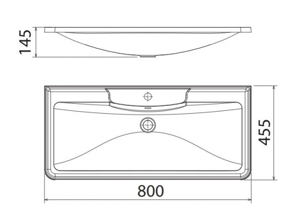 Раковина из литьевого мрамора 80x46 см BelBagno ALBANO BB800/455-LV-MR-ALR белый Раковина из литьевого мрамора 80x46 см BelBagno ALBANO BB800/455-LV-MR-ALR белый