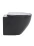 Унитаз подвесной 37х36х49 см AQUAme AQM2002MB черный матовый
