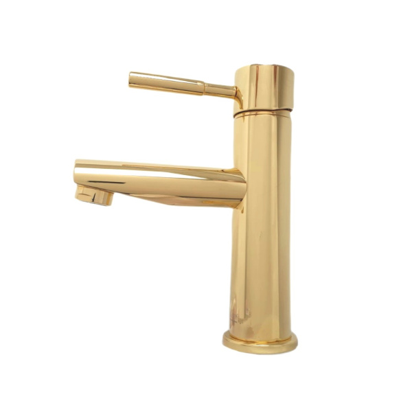 Смеситель для раковины с донным клапаном Webert Rimini RI830102010 золото Смеситель для раковины с донным клапаном Webert Rimini RI830102010 золото