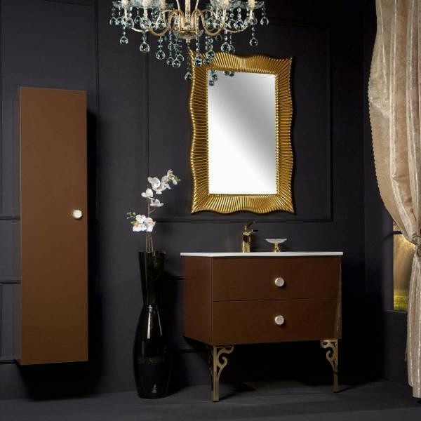 Тумба под раковину Armadi Art Neoart 80 см 831-080-DB подвесная dark brown