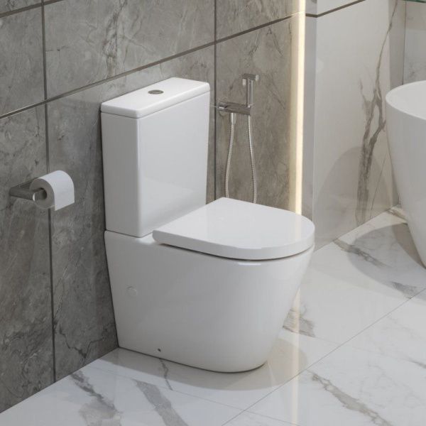 Чаша унитаза безободковая со смывом  BelBagno FLAY-R BB2149CP-TOR Чаша унитаза безободковая со смывом  BelBagno FLAY-R BB2149CP-TOR