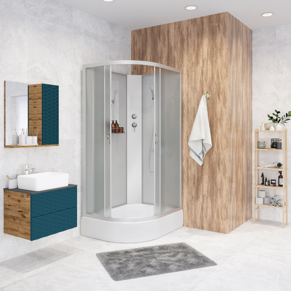 Душевая кабина 90x80 Niagara Classic NG-33984-14RBK средний поддон стекло матовое Душевая кабина 90x80 Niagara Classic NG-33984-14RBK средний поддон стекло матовое