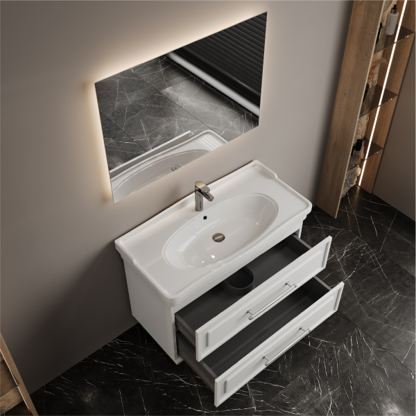 Тумба под раковину Onika Элисан 105 см 110510 белый