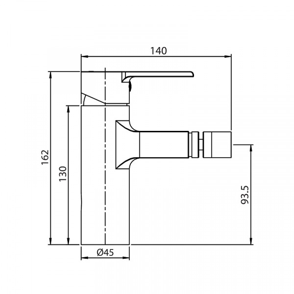 Смеситель для биде Koller Pool KVADRO ARC KA0300 Смеситель для биде Koller Pool KVADRO ARC KA0300
