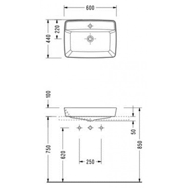 Раковина Serel Rita RT30 60х44 Раковина Serel Rita RT30 60х44