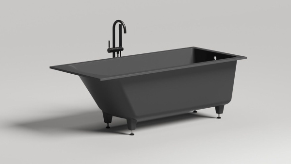 Ванна из литьевого камня Salini Cascata 170х75 104313G белая глянцевая