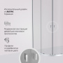 Душевой уголок AM.PM X-Joy 90x180x90 W88G-205-090MT64 профиль хром
