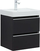 Тумба под раковину Aquanet Вега 50 см 00329594 подвесная черный матовый