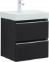 Тумба под раковину Aquanet Вега 50 см 00329594 подвесная черный матовый