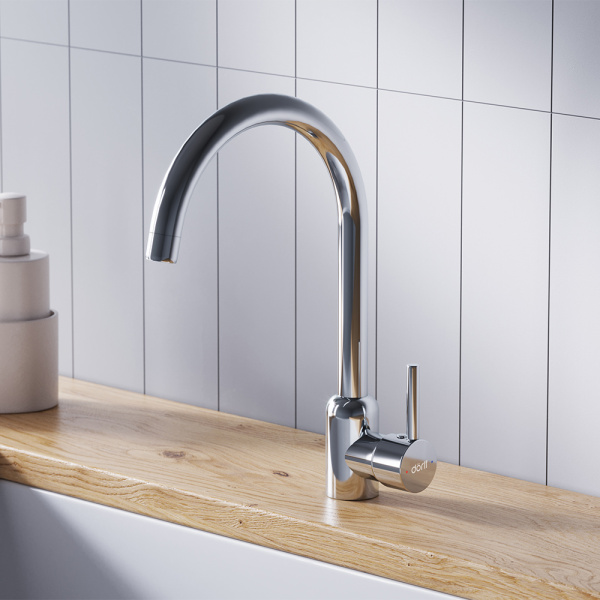 Смеситель для кухонной мойки Dorff Logic D3007000 хром глянцевый