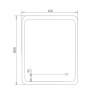 Зеркало Comforty Лотос 60 см 00-00014244 с подсветкой