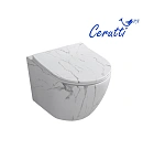 Унитаз подвесной Ceruttispa Sella CT9532 безободковый с микролифтом